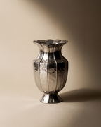 Textured Silver Vase (Wide)  by Home Like That