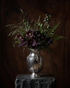 Textured Silver Vase (Wide)  by Home Like That