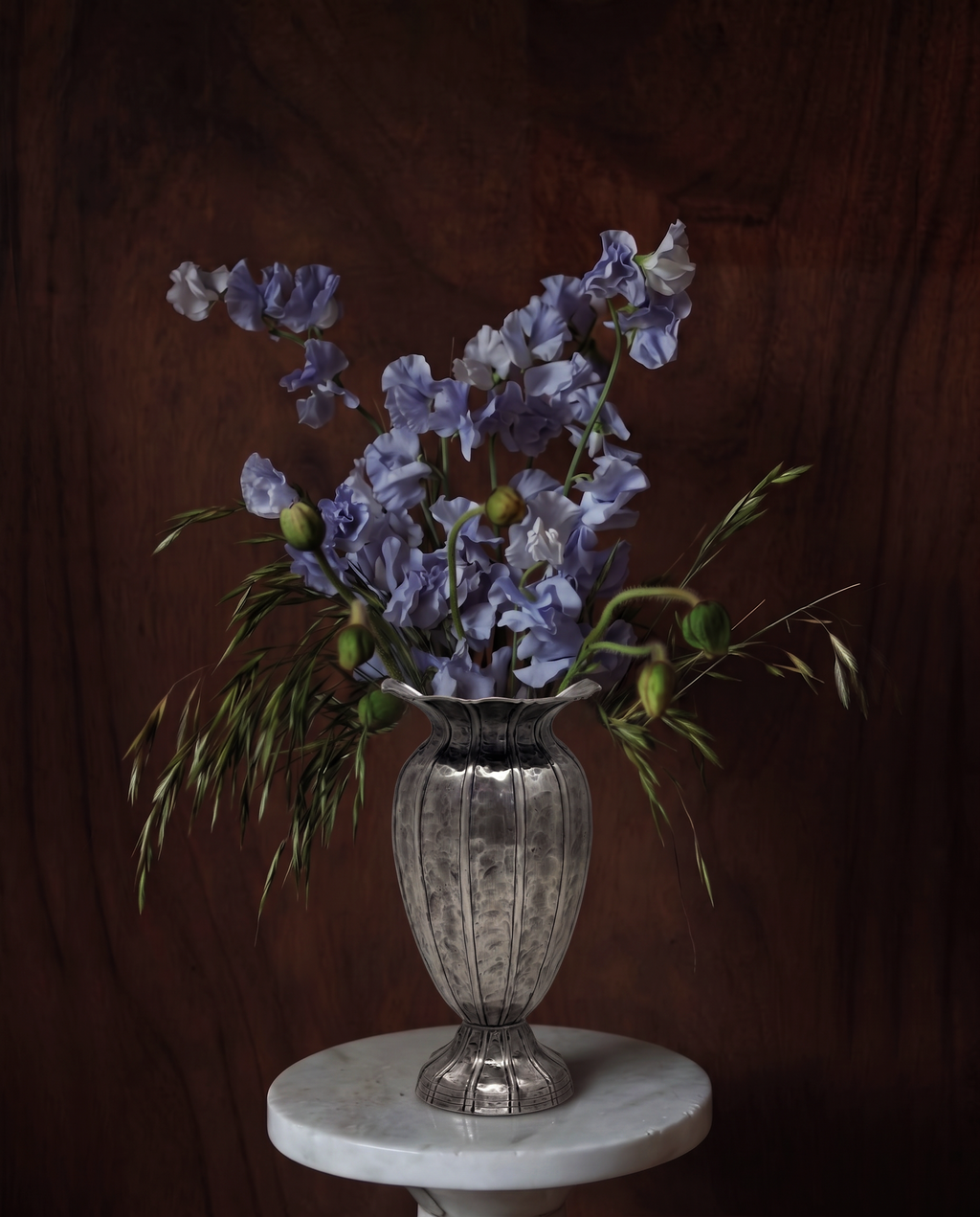 Textured Silver Vase (Slim) by Home Like That
