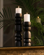 Totem Black Candle Pillar (small) by Home Like That