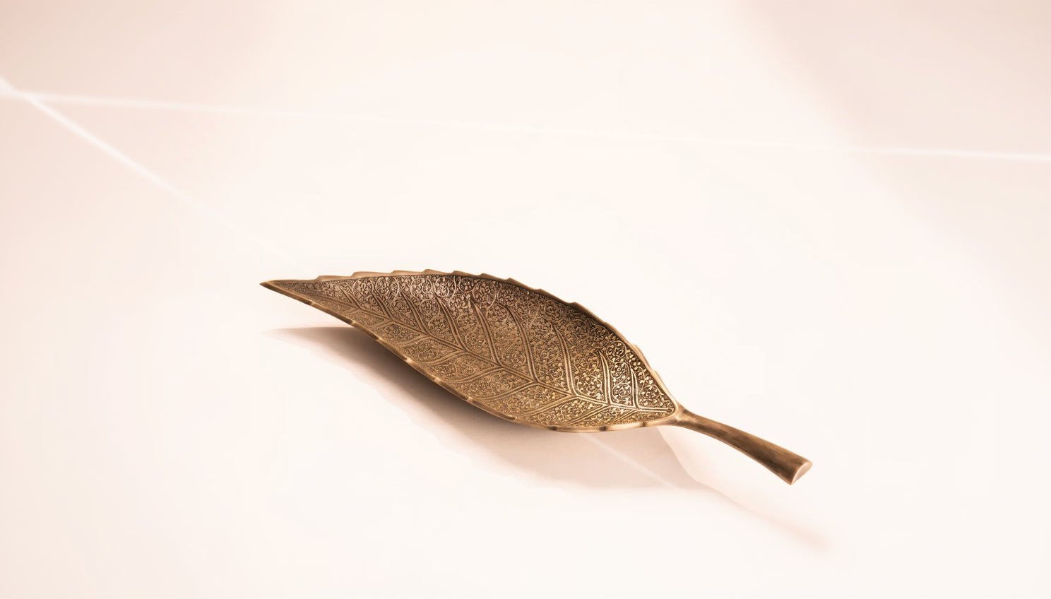 Brass Leaf Platter