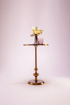 Gold Pedestal Table