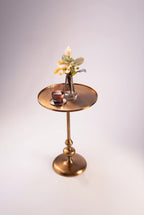 Gold Pedestal Table