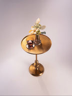 Gold Pedestal Table