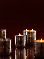 Silver Hammered Candle by Home Like That