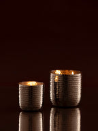 Silver Hammered Candle by Home Like That