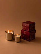 Silver Hammered Candle